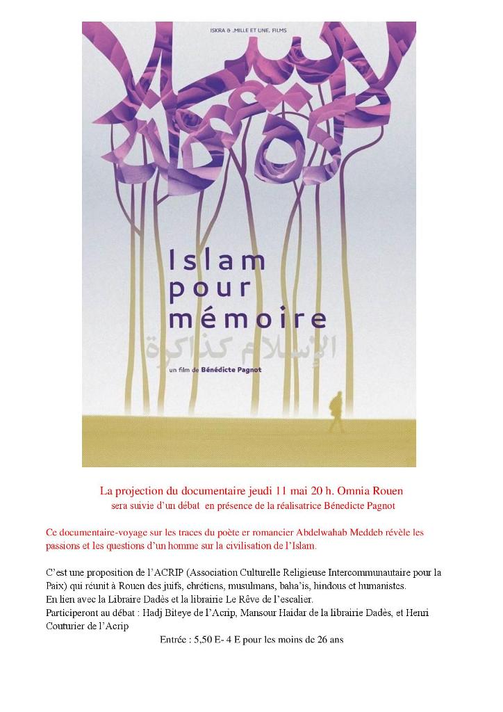 ISLAM POUR MEMOIRE PROJECTION et DEBAT de ce documentaire-page-001